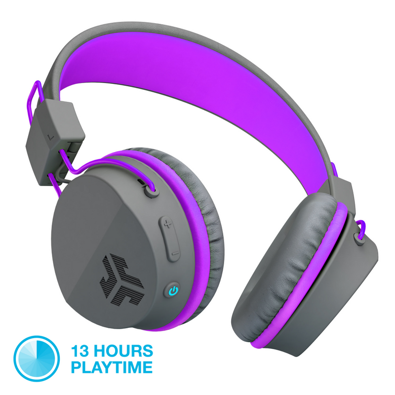JLAB Audio Audio JBuddies Kids Wireless Headphones Grey Purple