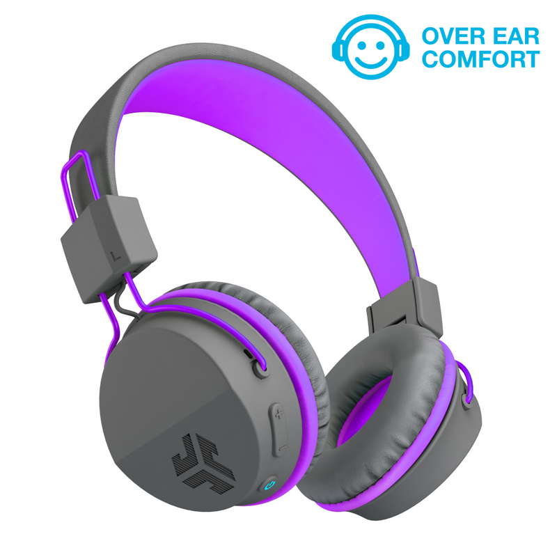 JLAB Audio Audio JBuddies Kids Wireless Headphones Grey Purple