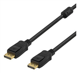 Deltaco PRME DisplayPort cable Ultra HD a60Hz 21.6 Gb/s 3m black