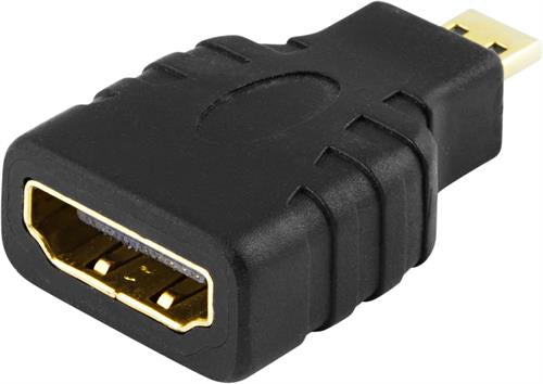 Deltaco HDMI-24 - Micro-HDMI - HDMI - Schwarz