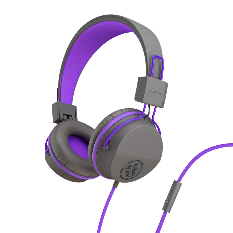 JLAB Audio Jbuddies Studio Over Ear Folding Kids Headphones Purple/Grey - Kopfhörer - 20 KHz