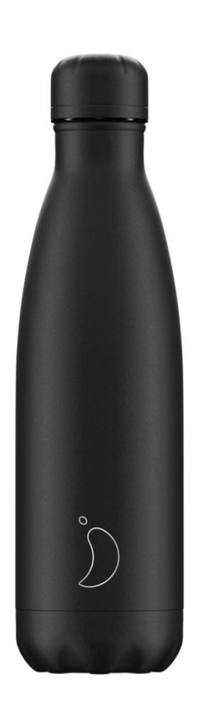 Chillys Bottles Chilly's Monochrome B500MOABL - 500 ml - Tägliche Nutzung - Schwarz - Edelstahl - 24 h - 12 h