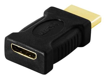 Deltaco HDMI-adapter mini HDMI hona till 19-pin hane Blisterpack - Digital/Display/Video - HDMI