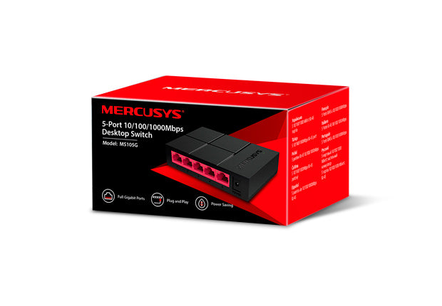 Mercusys MS105G - Gigabit Ethernet (10/100/1000) - Vollduplex