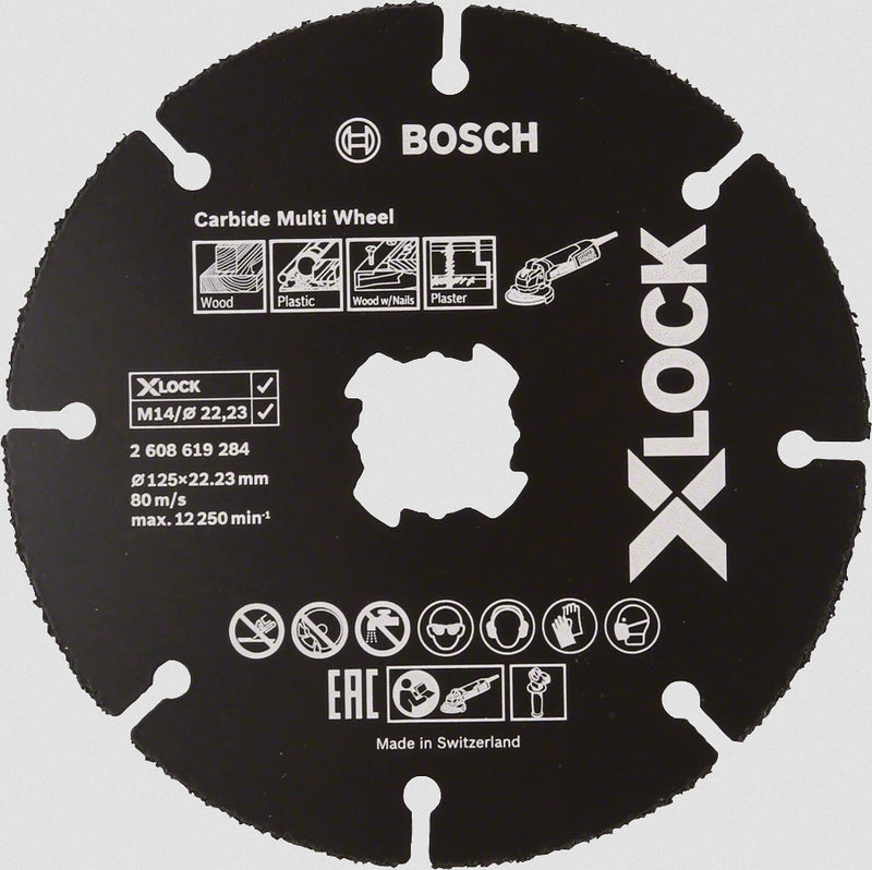 Bosch Carbide Multi Wheel - Schneidscheibe - für Holz, Kunststoff, Holz mit Nägeln, Putz
