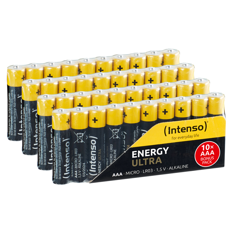 Intenso Batteries Energy Ultra AAA LR03 40er Pack - Batterie - Micro - Batterie - Micro (AAA)