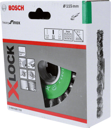 Bosch heavy for Inox - Rundbürste - für Aluminium, Kupfer, nickel