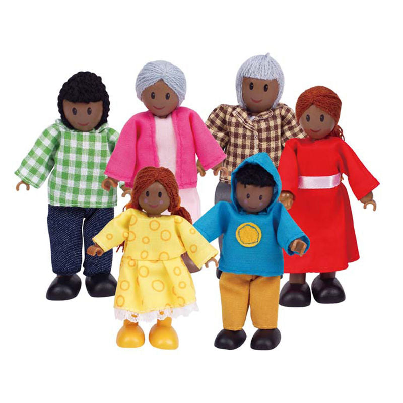 Hape Puppenfamilie - Dunkle Hautfarbe| E3501
