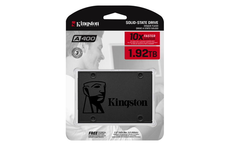 Kingston A400 - SSD - 1.92 TB - intern - 2.5" (6.4 cm)