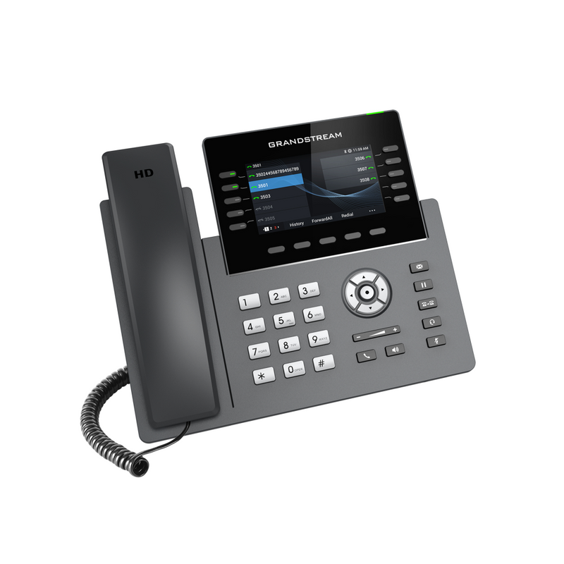 Grandstream GRP2615 - VoIP-Telefon mit Rufnummernanzeige/Anklopffunktion - IEEE 802.11a/b/g/n/ac (Wi-Fi)