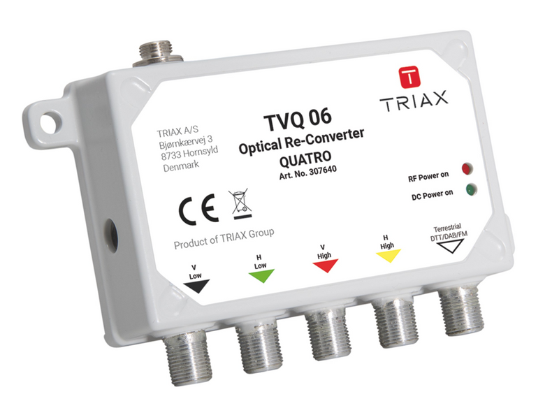 Triax TVQ 06 - Grau - 20 V - 0,4 A - -10 - 60 °C - 26 mm - 61 mm