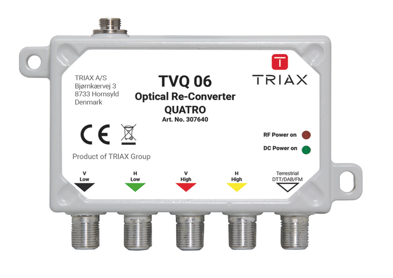 Triax TVQ 06 - Grau - 20 V - 0,4 A - -10 - 60 °C - 26 mm - 61 mm