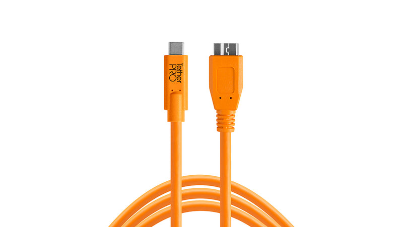 Tether Tools CUC3315-ORG - 4,6 m - USB A - Micro-USB B - USB 3.2 Gen 1 (3.1 Gen 1) - 5000 Mbit/s - Orange