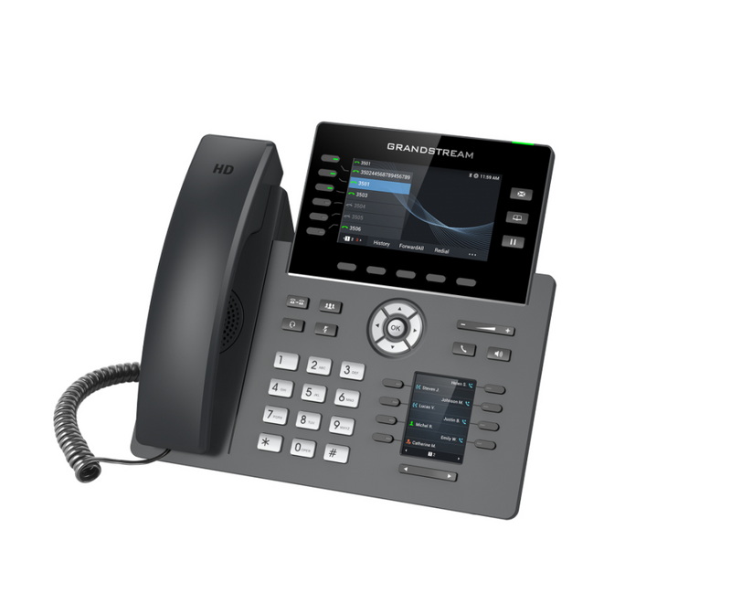 Grandstream GRP2616 - VoIP-Telefon mit Rufnummernanzeige/Anklopffunktion - IEEE 802.11a/b/g/n/ac (Wi-Fi)