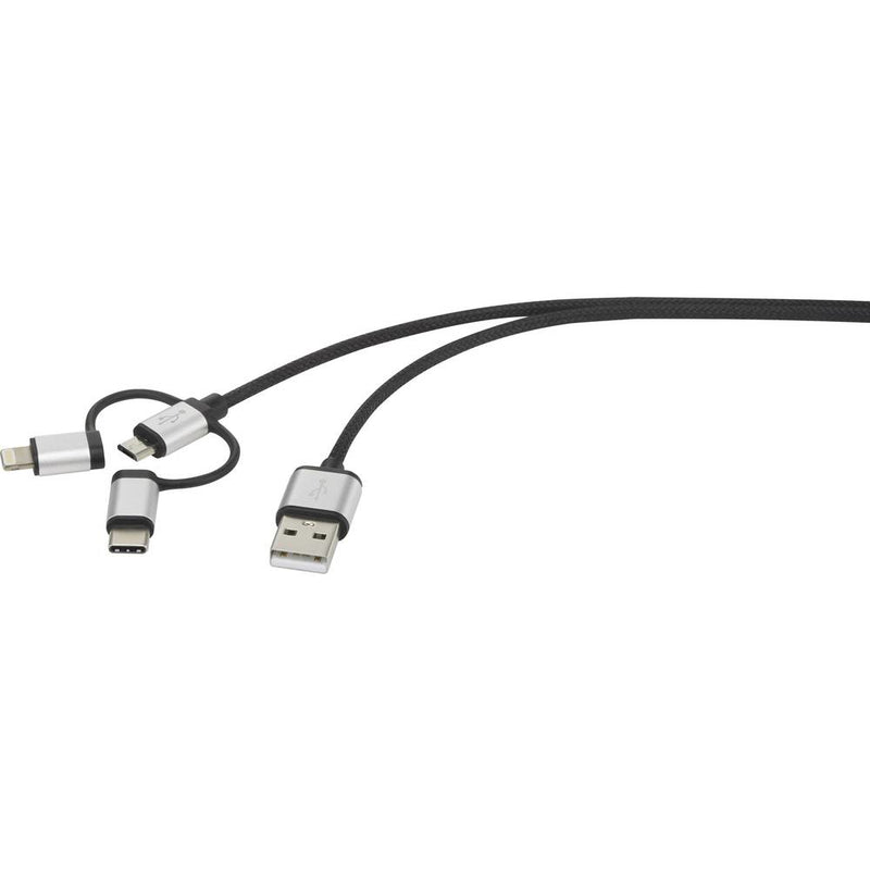 Renkforce Apple iPad/iPhone/iPod USB 2.0 Anschlusskabel[1x 2.0 Stecker A - 1x 2.0 - Kabel - Digital/Daten