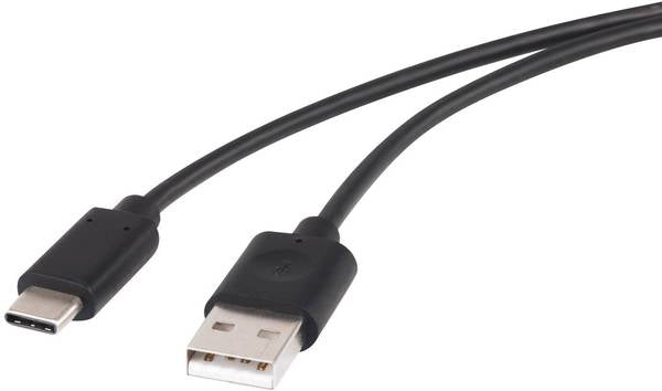 Renkforce Cavo USB 2.0 Spina USB-A USB-C 1.00 m Nero contatti connettore