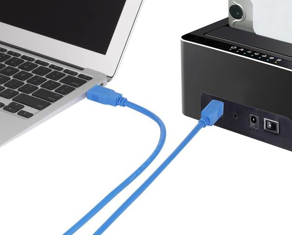Renkforce Cavo USB 3.2 Gen1 3.0 Spina USB-A USB-B 1.80 m Blu contatti