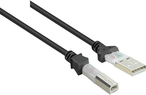 Renkforce Cavo USB 2.0 Spina USB-A USB-B 30.00 cm Nero contatti connettore