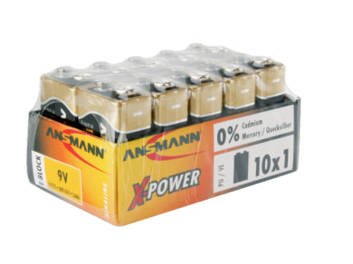 Ansmann 5015711 - Einwegbatterie - 6LR61 - Alkali - 9 V - 10 Stück(e) - Mehrfarben