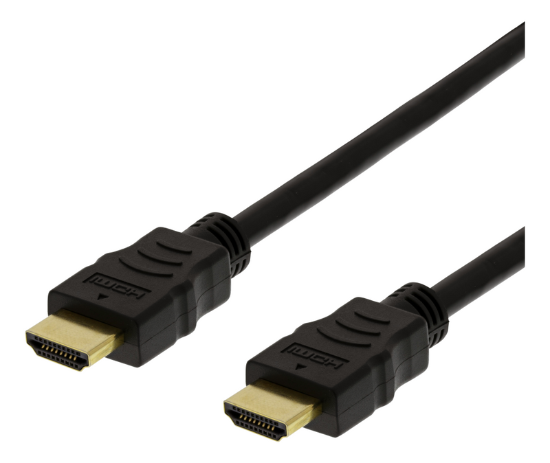 Deltaco HIGH-SPEED FLEX HDMI cable 1M 4K UHD black
