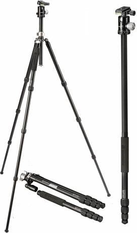 Bresser Optics BX-25 Pro - 3 Bein(e) - Schwarz - Silber - 185 cm - 2,7 kg