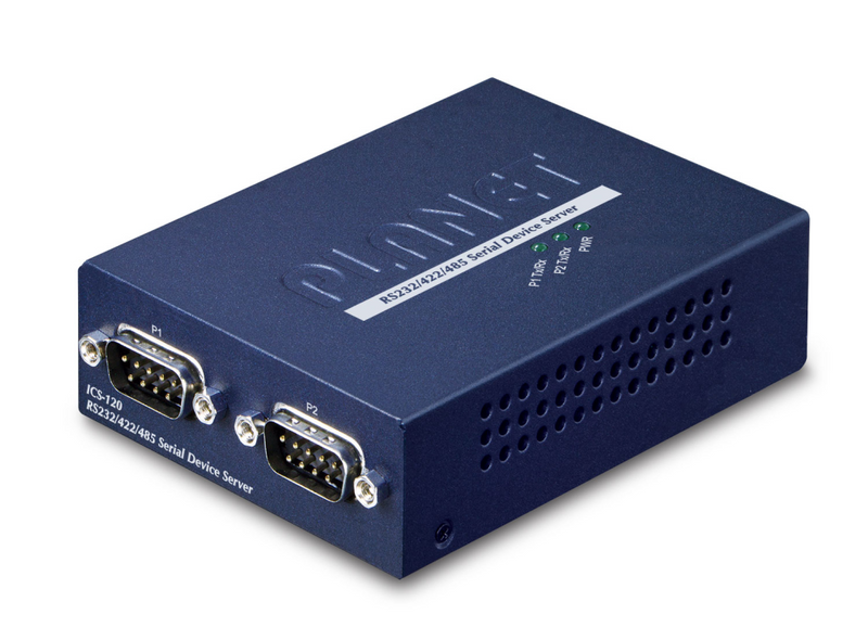 Planet 2-Port RS232/422/485 zu 1-Port FE Ethernet Konverter - Converter - 0,1 Gbps