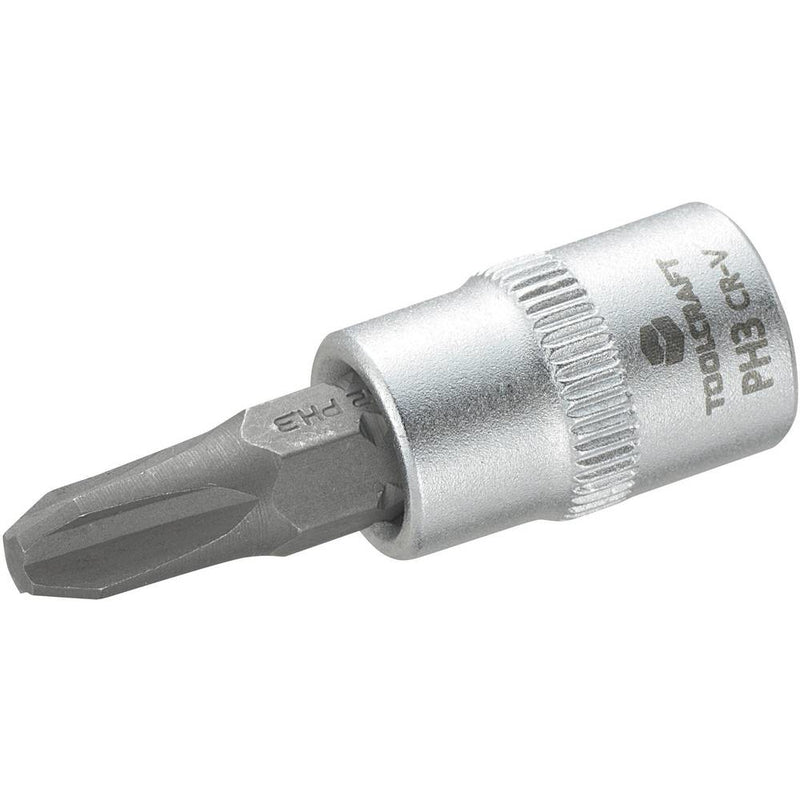 Toolcraft 816053 Croce Phillips Inserto giravite a bussola PH 3 1/4 6.3 mm
