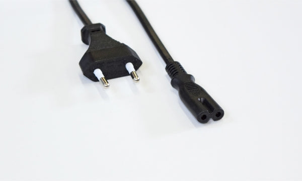 WANTEC Netzkabel 2x0.75² schwarz CEE7/16 Stecker Euro auf IEC C7 Buchse 0.3m - Strom/Netzteil - 0,3 m