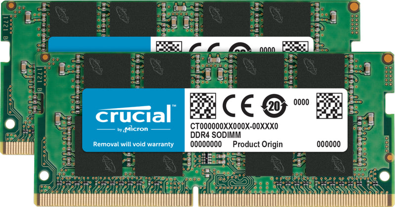 Micron Crucial - DDR4 - kit - 32 GB: 2 x 16 GB - SO DIMM 260-PIN