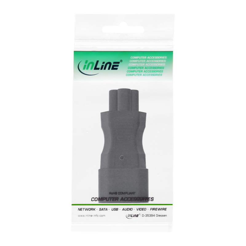 InLine Adapter für Power Connector - IEC 60320 C14 zu IEC 60320 C5