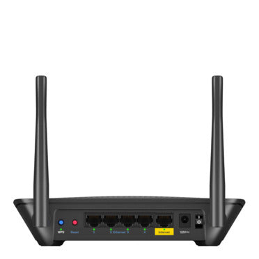 Linksys EA6350V4 - Wi-Fi 5 (802.11ac) - Dual-Band (2,4 GHz/5 GHz) - Eingebauter Ethernet-Anschluss - Schwarz - Tabletop-Router
