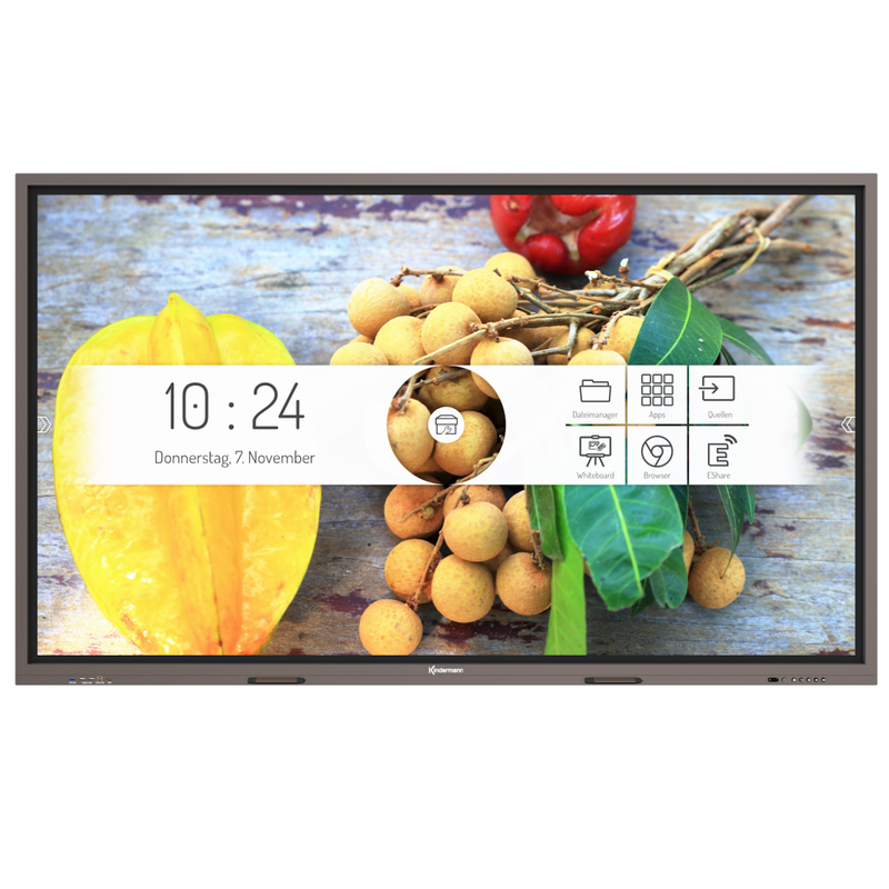 Kindermann TD-1075²-S - 190 cm (75") Diagonalklasse LCD-Display mit LED-Hintergrundbeleuchtung - interaktiv - mit Touchscreen (Multi-Touch)