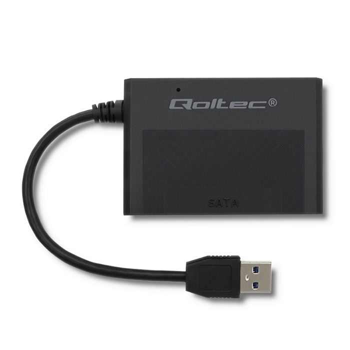 Qoltec 50644 - USB - SATA - Weiblich/Weiblich - 0,13 m - Schwarz