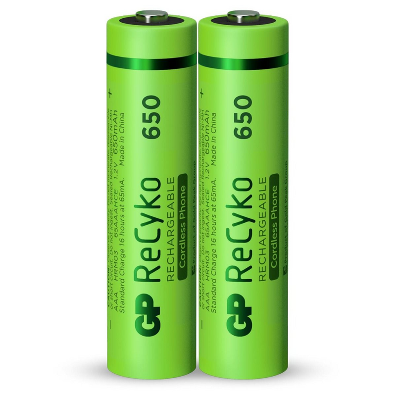 GP Battery 12065AAAHCE-C2 - Wiederaufladbarer Akku - AAA - Nickel-Metallhydrid (NiMH) - 1,2 V - 2 Stück(e) - 650 mAh