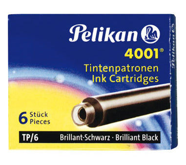 Pelikan TP/6 - Schwarz - Schwarz - Füllfederhalter - 6 Stück(e)