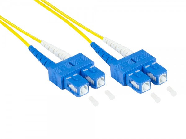 Good Connections 0.50m LWL Duplex Anschlusskabel 9/125µm OS2 SC Stecker - Single- bzw. Monomode-Faser - 0,5 m