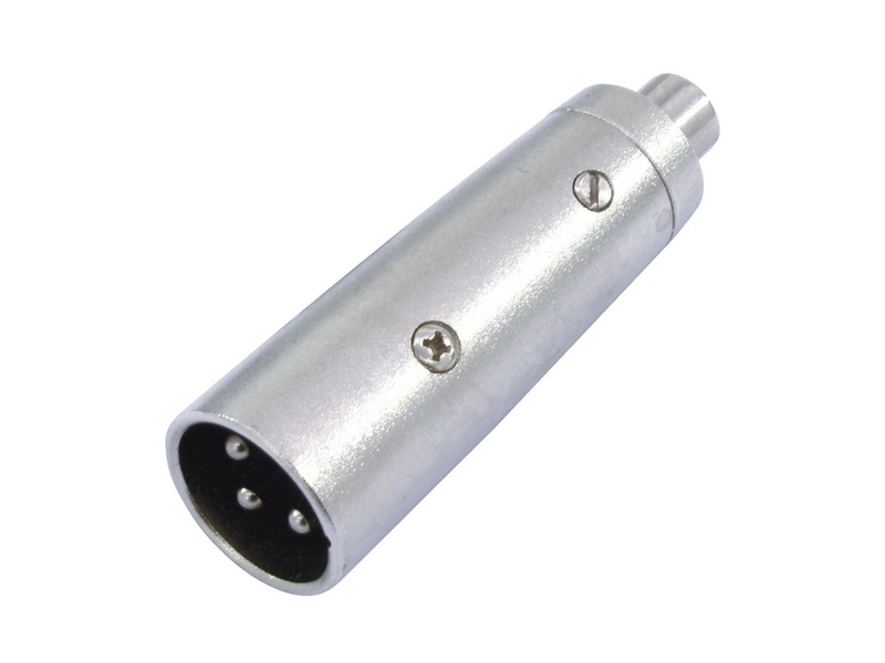 Omnitronic 30226566 XLR Adapter[1x Cinch-Buchse - 1x XLR-Stecker 3 polig] Silber - Kabel - Audio/Multimedia