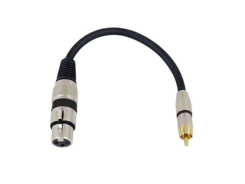Omnitronic 3022075J XLR Adapterkabel[1x XLR-Buchse 3 polig - 1x Cinch-Stecker] 0.15 m Schwarz - Audio/Multimedia - 0,15 m
