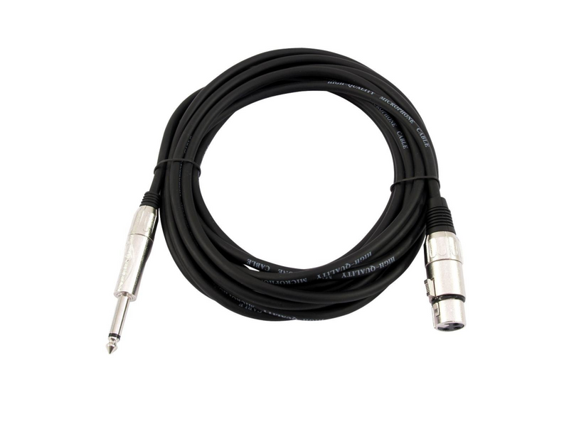 Omnitronic 3022516M XLR Adapterkabel[1x XLR-Buchse 3 polig - 1x Klinkenstecker 6.3 mm mono] - Audio/Multimedia - 2 m