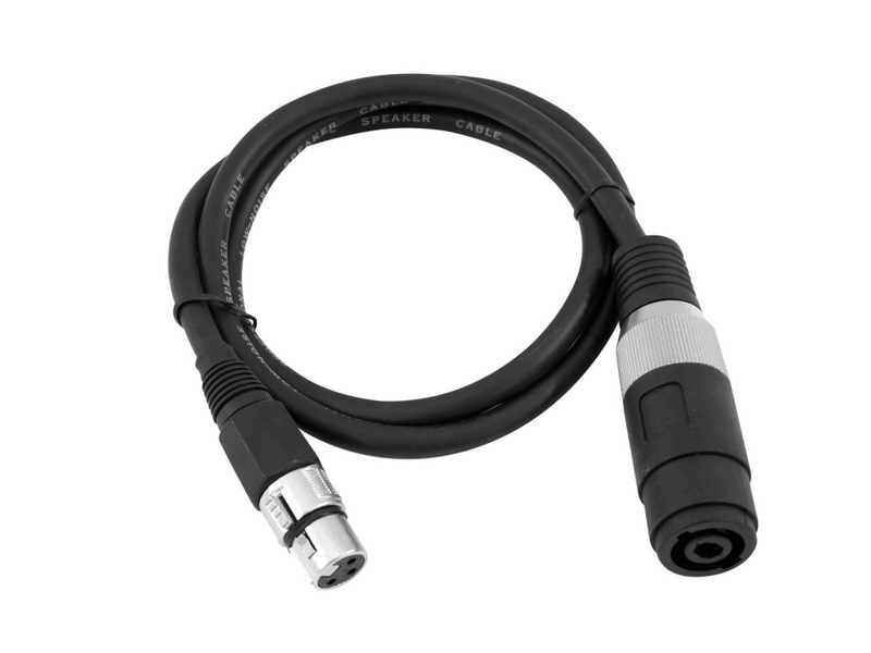 Omnitronic 30225600 XLR Adapterkabel[1x Lautsprecherkupplung - 1x XLR-Buchse 3 polig] 1.00 m - Audio/Multimedia - 1 m