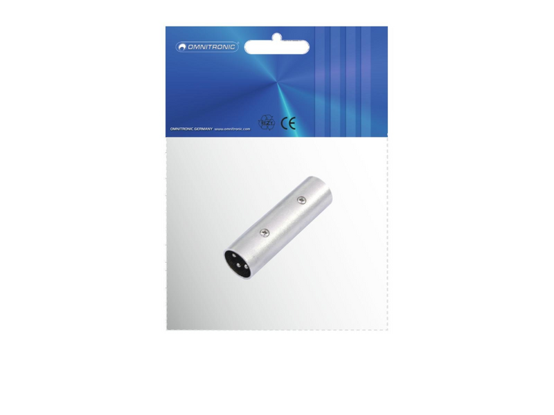 Omnitronic 30226570 XLR Adapter[1x XLR-Stecker 3 polig - 1x 3 polig] - Kabel - Audio/Multimedia
