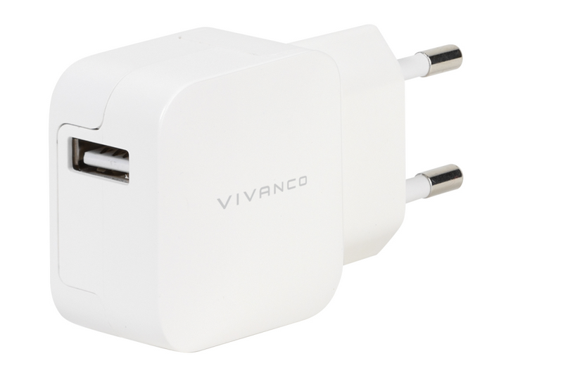 Vivanco 1xUSB Home Fast Charger 2.4A White