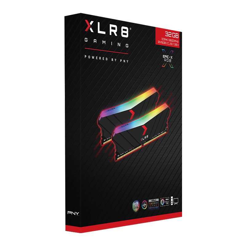 PNY XLR8 Gaming EPIC-X RGB - DDR4 - Kit - 32 GB: 2 x 16 GB