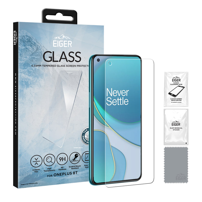 Eiger 2.5D SP Glass OnePlus 8T clear