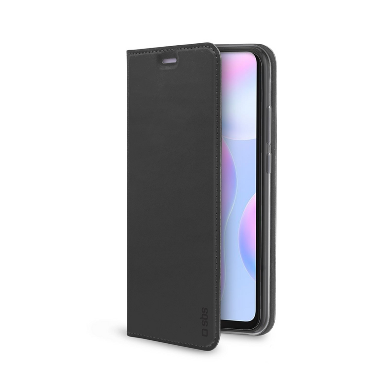 SBS Book Wallet Lite - Geldbörsenhülle - Xiaomi - Redmi 9A/9AT - 16,6 cm (6.53 Zoll) - Schwarz