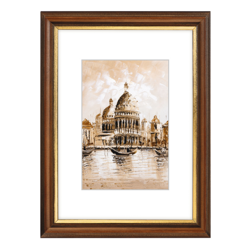 Hama Venedig - Holz - Braun - Einzelbilderrahmen - Glanz - Wand - 9 x 13 cm