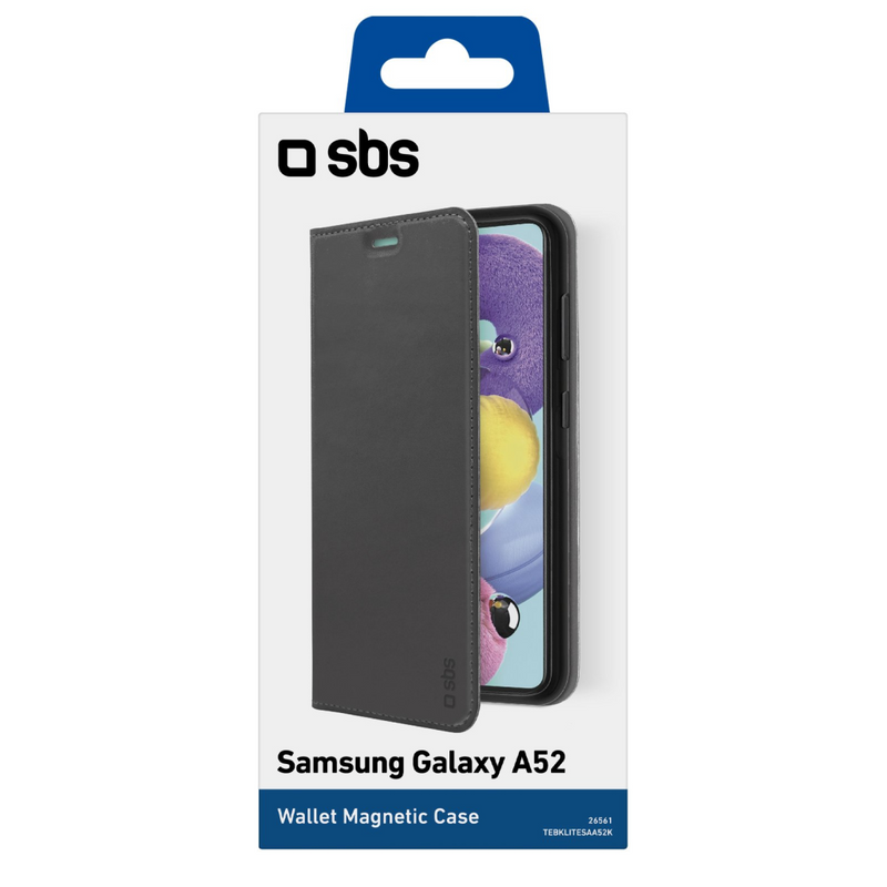 SBS Book Wallet Lite Samsung Galaxy A52 schwarz