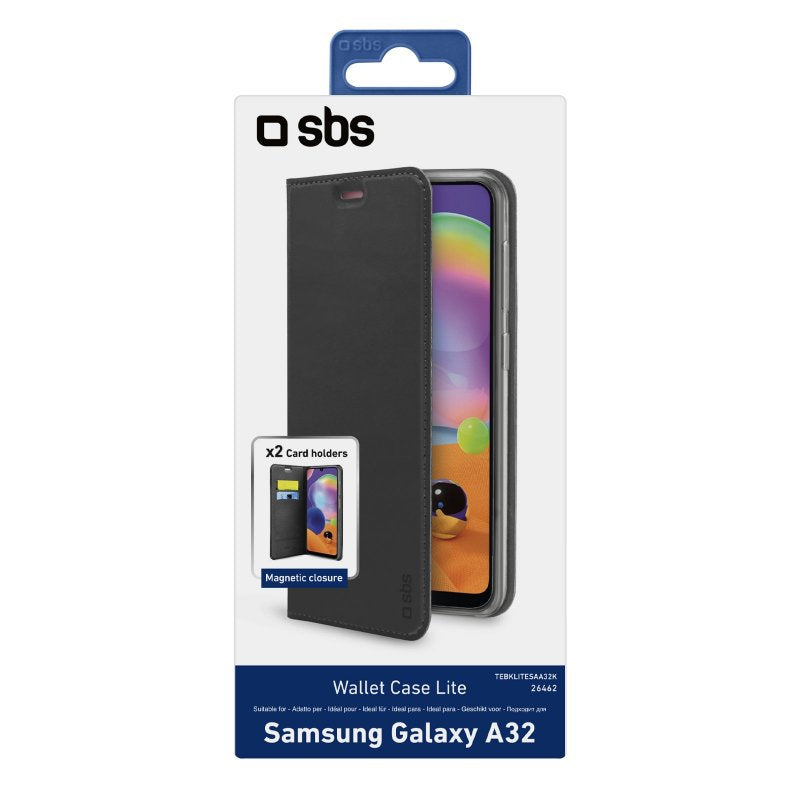 SBS Book Wallet Lite Samsung Galaxy A32 schwarz