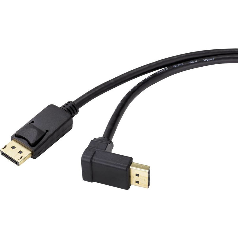 Renkforce DisplayPort Anschlusskabel 1.00 m SP-9163728 vergoldete Steckkontakte Schwarz[1x - Digital/Display/Video