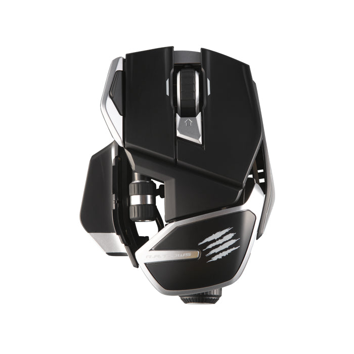 Mad Catz R.A.T. DWS - Maus - ergonomisch - Für Rechtshänder - optisch - 14 Tasten - kabellos - 2.4 GHz, Bluetooth 5.0 - kabelloser Empfänger (USB)